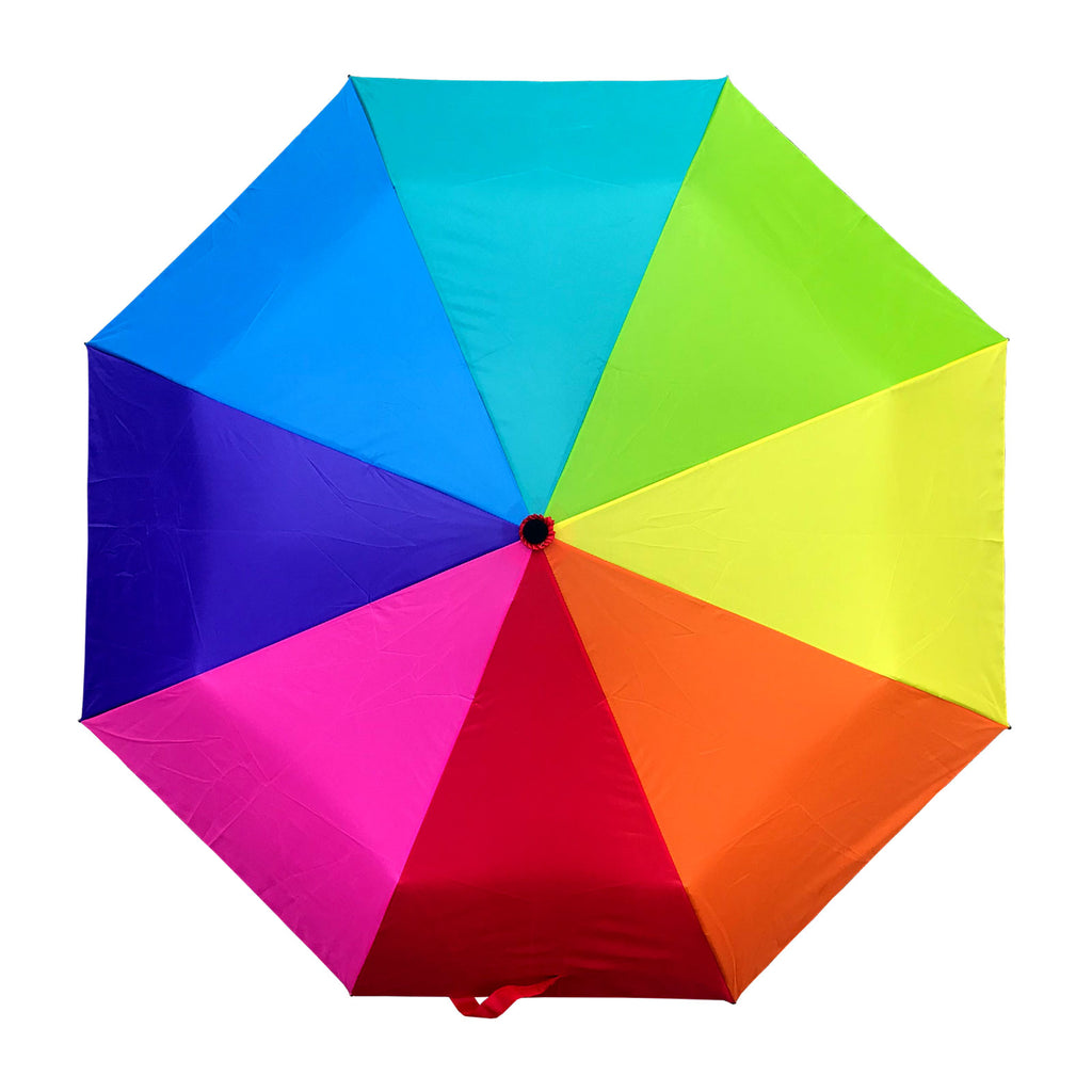 Shelta Mini Compact Auto Open Rainbow Umbrella