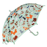 Rex London Childrens Auto Open Nine Lives Kitty Cat Umbrella