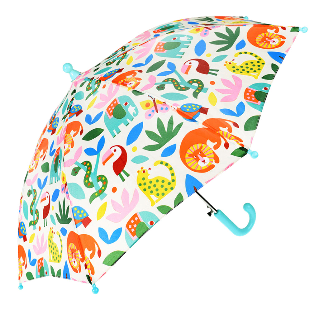 Rex London Children's Auto Open Wild Wonders Safari Umbrella