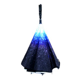 Shelta Inverted Reverse Double Cover Galaxy Star Umbrella