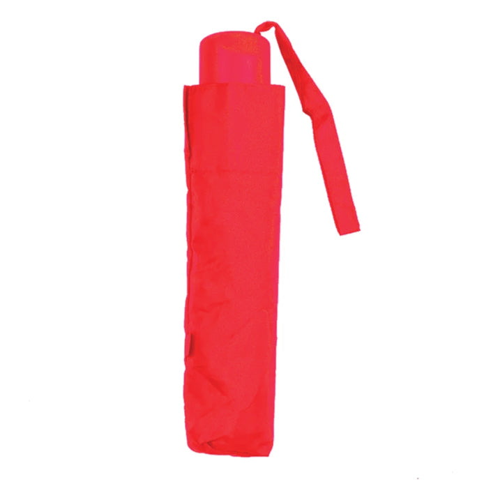 UPF50+ Clifton 3 Fold Mini Maxi Compact Red Umbrella