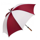 Clifton Albatross Golf Large Windproof White Burgundy Umbrella