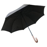 Shelta Mens Long 8 Rib Auto Black Umbrella