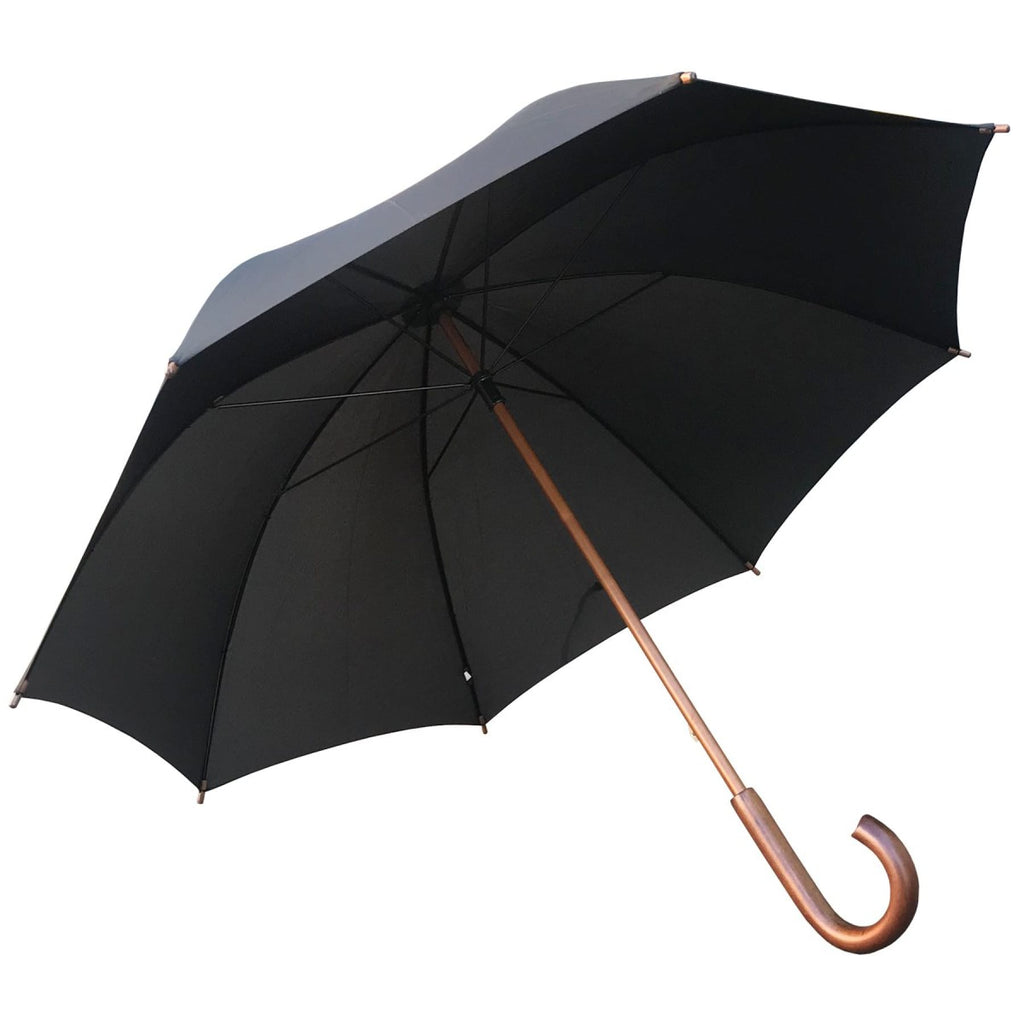 Shelta Mens Timber 8 Rib Manual Black Umbrella