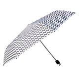 Shelta Mini Windproof Manual Geometric Chevron Umbrella
