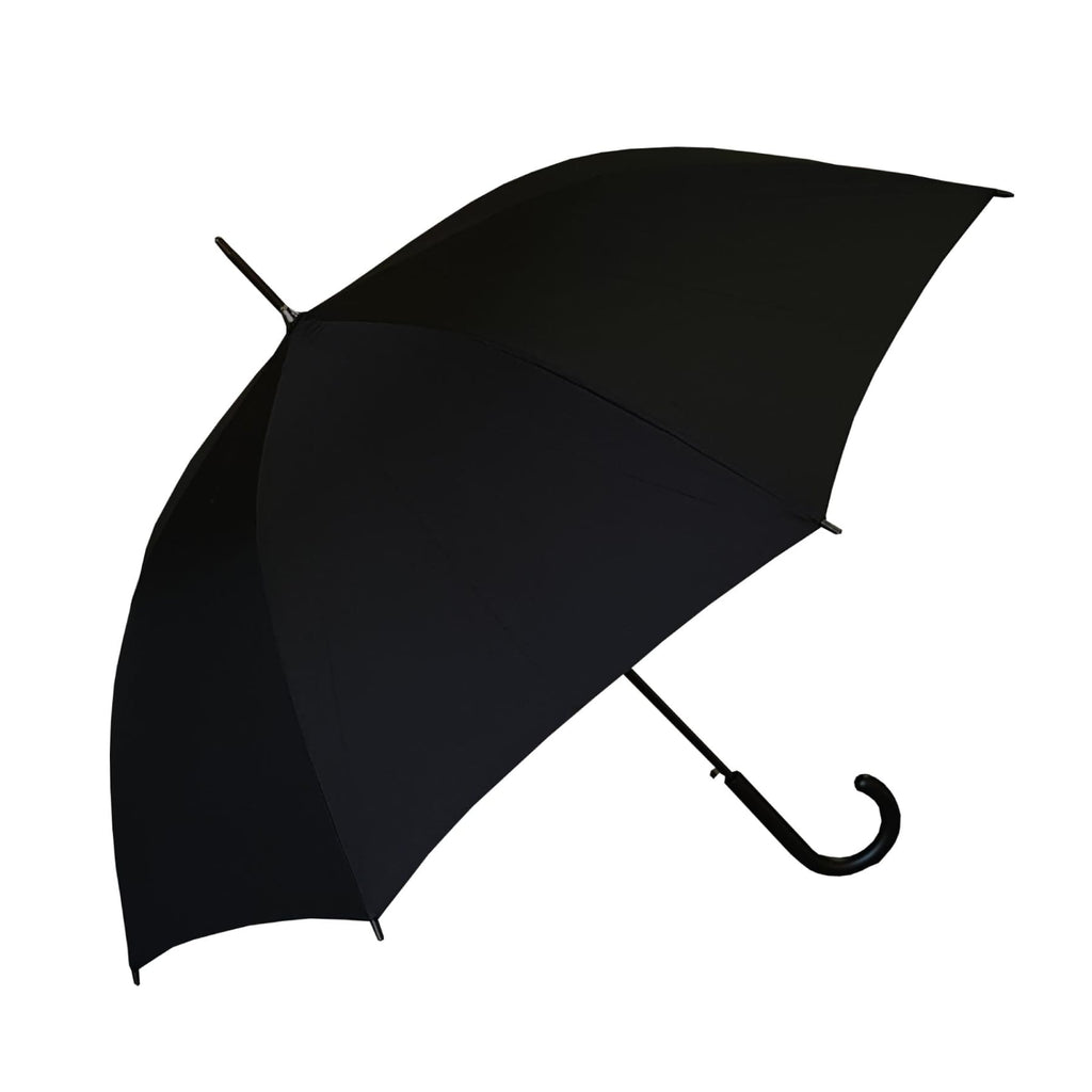 UPF25 Shelta Long Classic Auto Open Black Umbrella