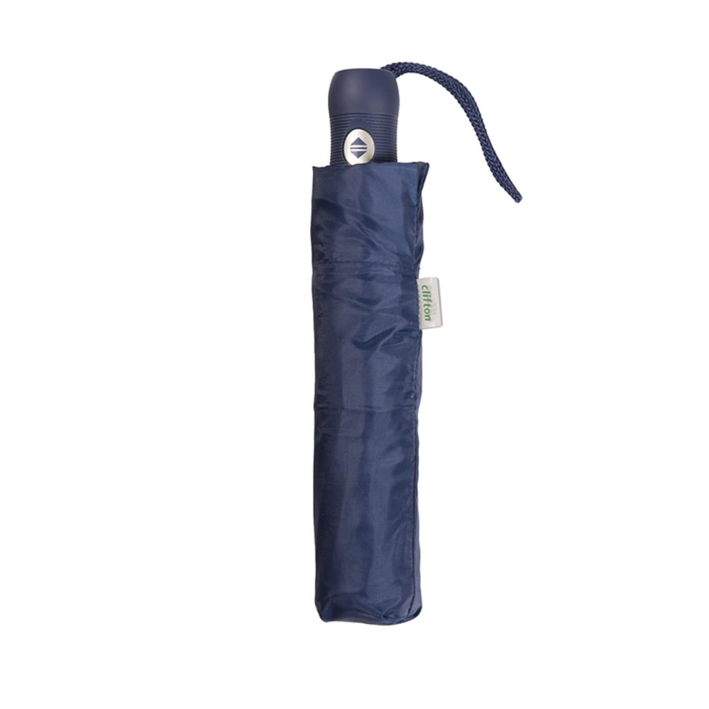 Clifton Windproof Auto Open Compact Duo Rib Navy 1