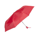 UPF50+ Clifton Auto Open Compact Duo Rib Red Umbrella