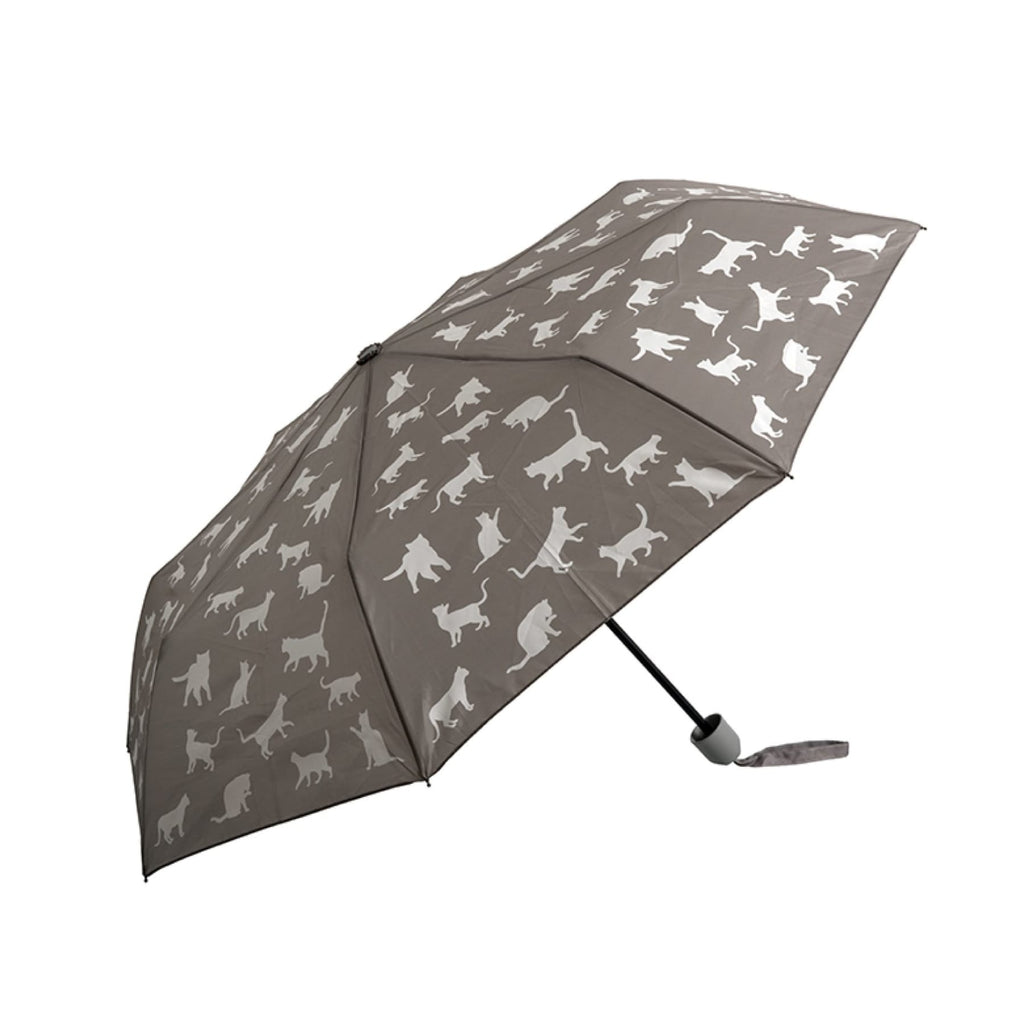 Clifton Mini Maxi Folding Compact Grey Cat UPF50+ Umbrella