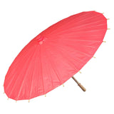 Willow Tree Bamboo Paper Parasol 84 cm Red