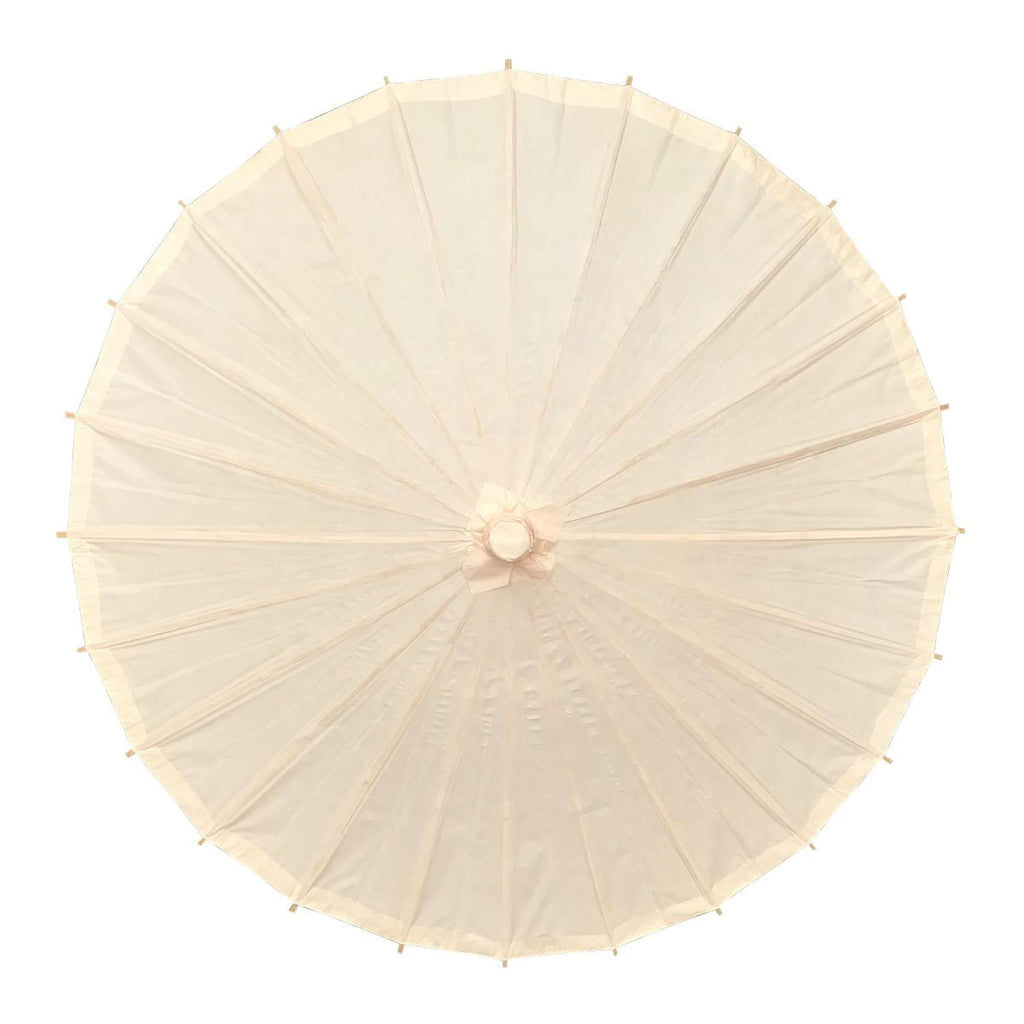Willow Tree Bamboo Paper Parasol Beige