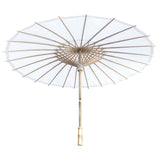 Willow Tree Bamboo Paper Parasol White