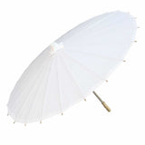 Willow Tree Bamboo Paper Parasol White