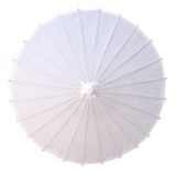 Willow Tree Bamboo Paper Parasol White