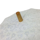 Willow Tree Cotton Battenburg Lace Wedding Parasol White Umbrella.