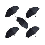 Willow Tree Eagle Auto Open Golf Umbrella Black 5 Pack