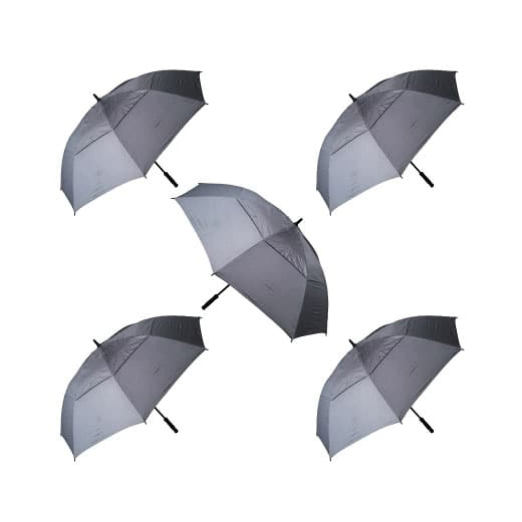 Willow Tree Eagle Auto Open Golf Umbrella Charcoal 5 Pack