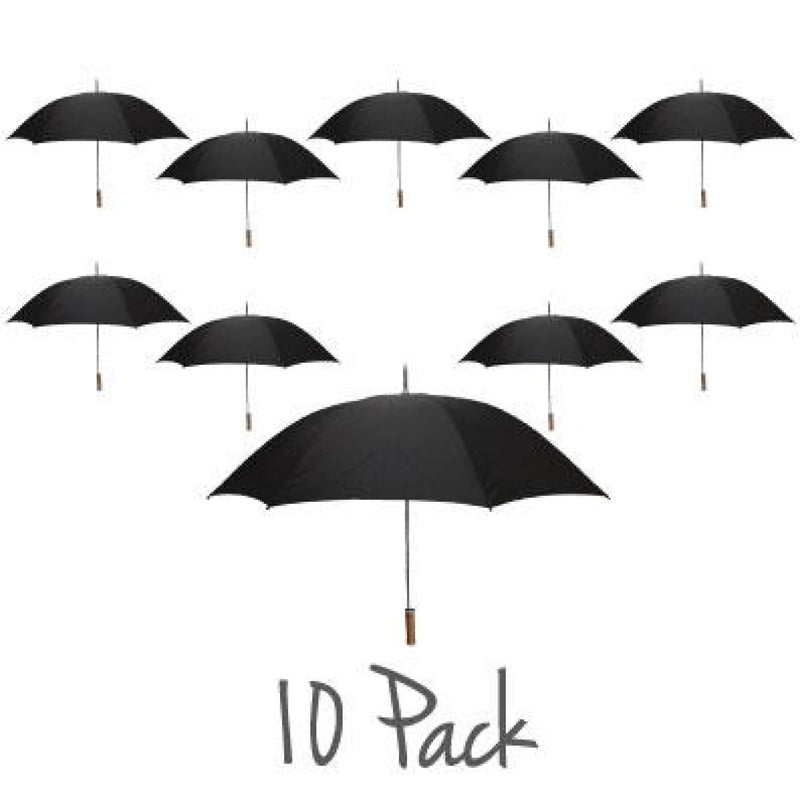 Willow Tree Large Straight Classic Golf Wedding Black 10 Pack