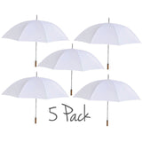 Willow Tree Large Straight Classic Golf Wedding White 5 Pack